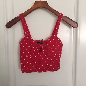 Polka dot crop top