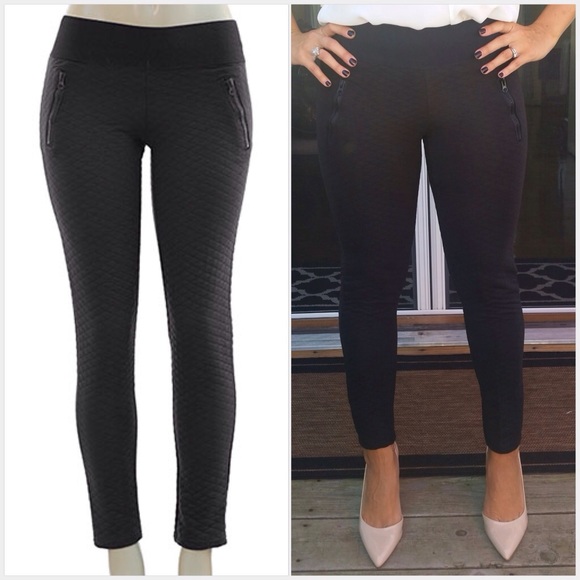 CupofTea Pants - 🚨FINAL SALE🚨Black quilted skinny pants
