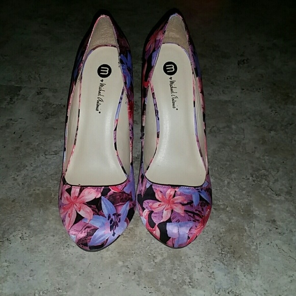 Never worn brand new floral heels