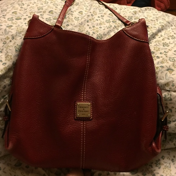 Red leather Dooney & Bourke