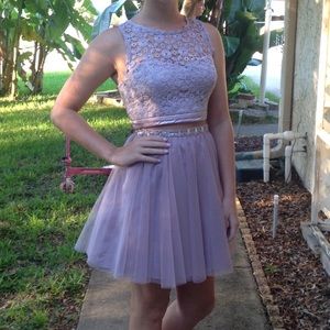 Two piece homecoming/prom dress