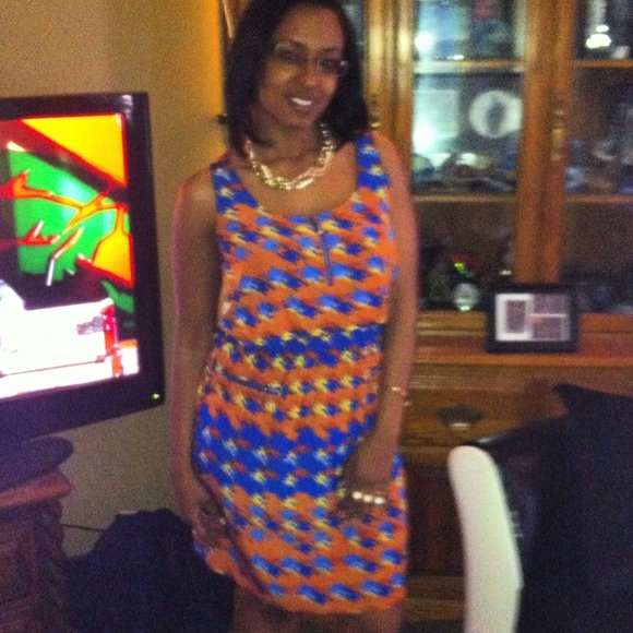 Grooves print dress