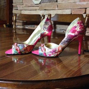 Stunning pink high heels