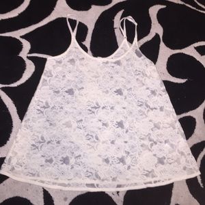 White lace  tank