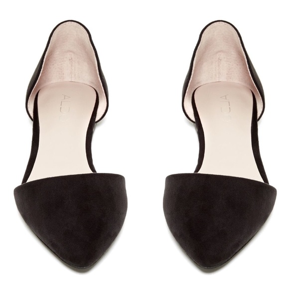 ALDO Shoes - Black D'Orsay Flats
