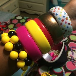 Set of bracelets (9 in total)