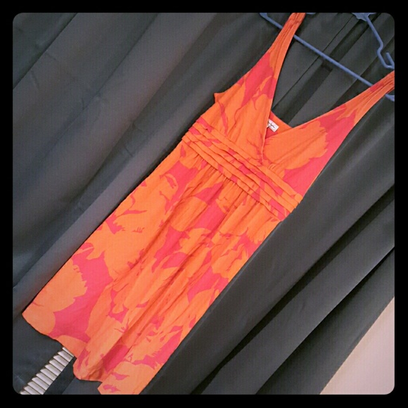 Pink and orange sun dress