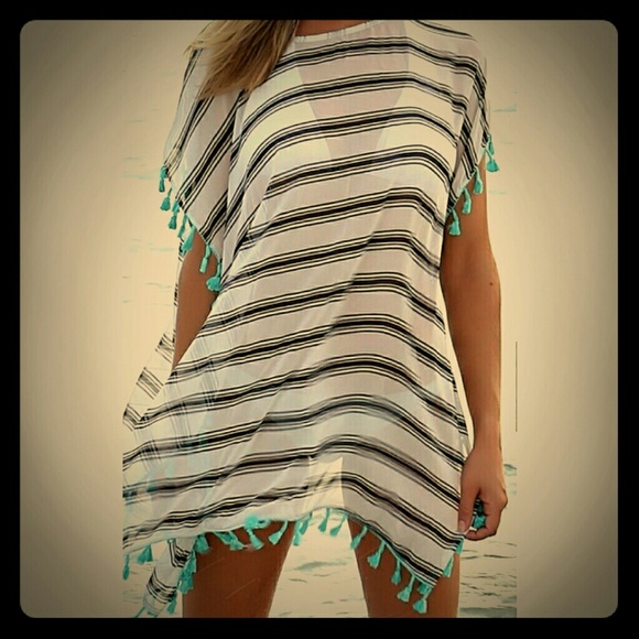 Pom Pom Swimsuit Cover Up