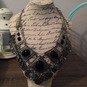 Tribal with coins necklace