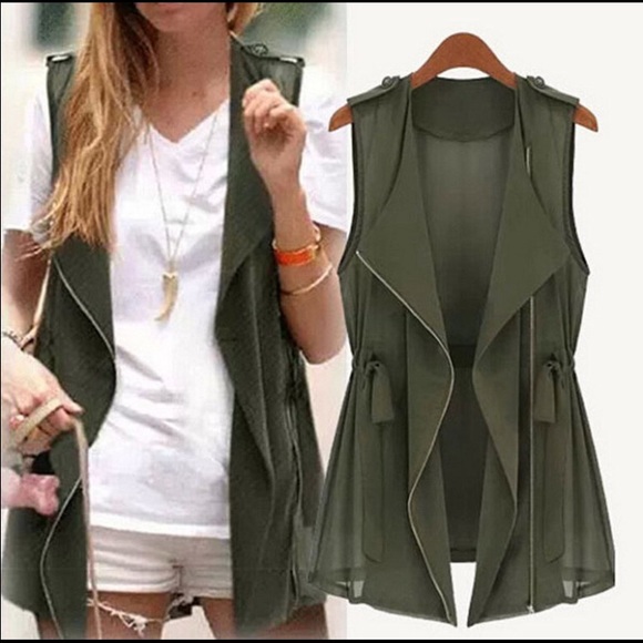 Chiffon vest
