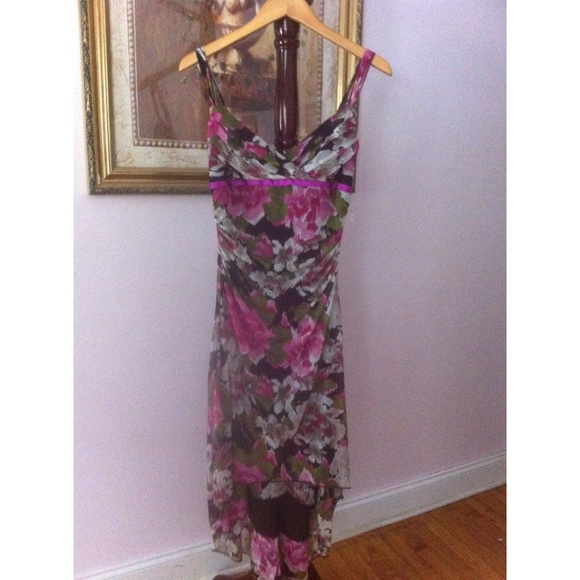 High low floral dress