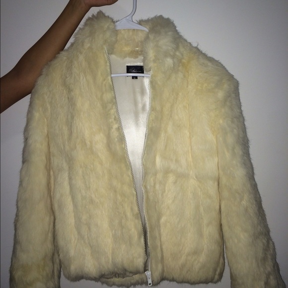 White Rabbit fur coat