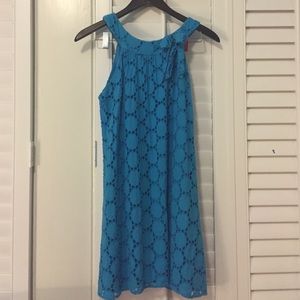 Blue slip dress!