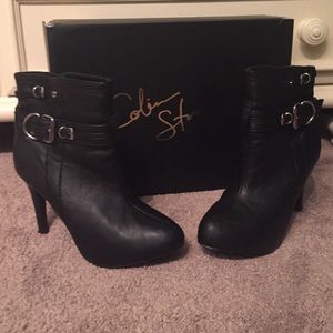 Colin Stuart Black Heel Booties