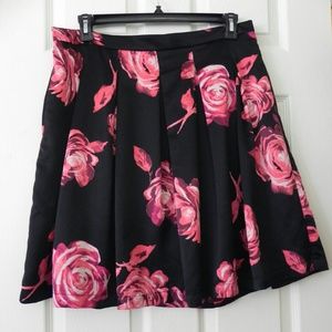 Rose print skirt, Eva Mendes