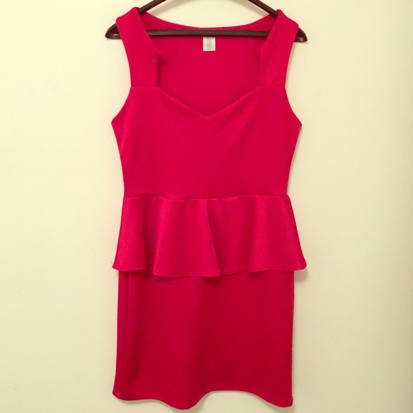 Silky red dress