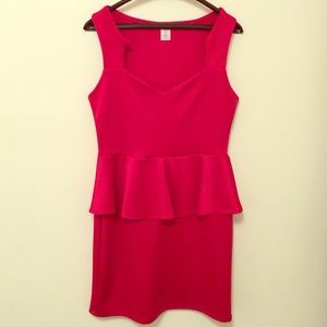 Silky red dress