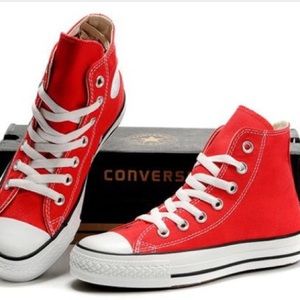 BRAND NEW high top red converse