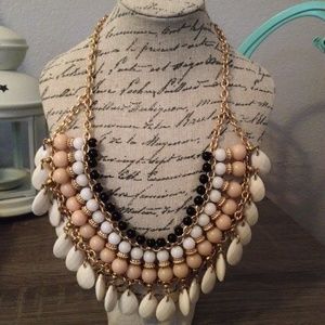 Tiered beaded necklace