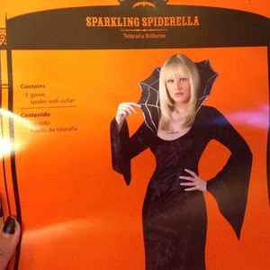 Sparkling Spiderella Halloween costume 🎃