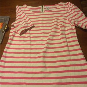 Old Navy striped pink and white top