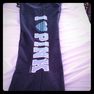 VS Pink French terry lounge pants