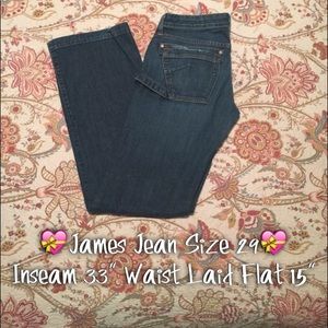 💝James Jean Sz 29💝
Inseam 33" Waist Flat 15"
