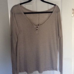Super soft Brandy Melville sheer tan top!