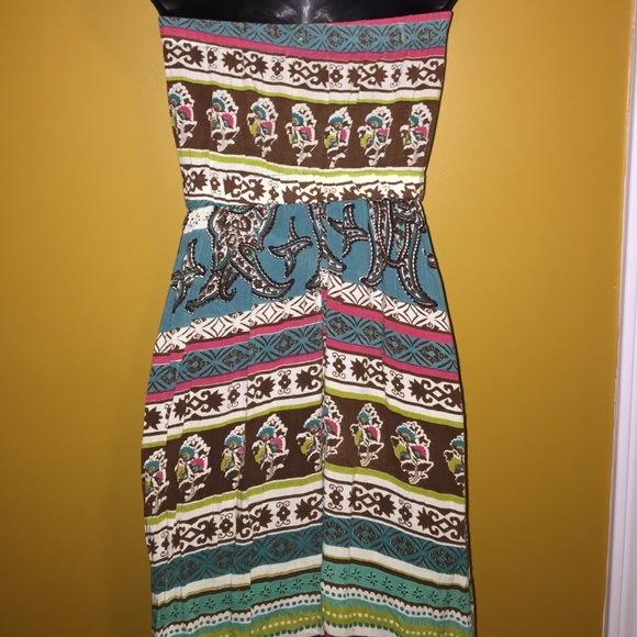 🚫Not For Sale🚫 Cute Strapless Multi Colored Maxi - Picture 3 of 4