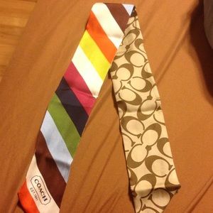 Coach silk scarf