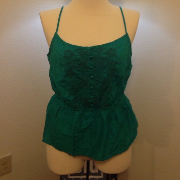 Green spaghetti strap top! - Picture 1 of 2
