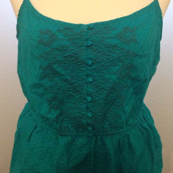 Green spaghetti strap top! - Picture 2 of 2