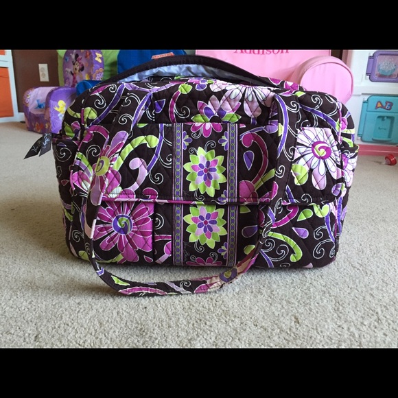 Vera Bradley Diaper Bag in Purple Punch