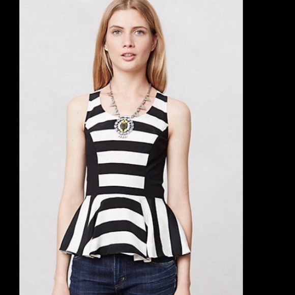 Anthropologie Peplum Top