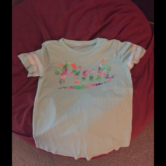 Pink Aqua Color Jersey Shirt
