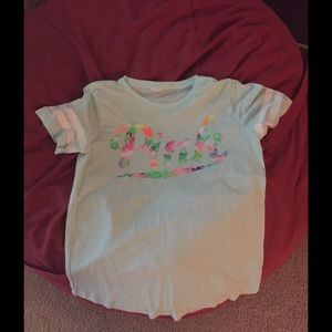 Pink Aqua Color Jersey Shirt