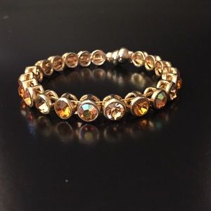 Gold crystal bracelet