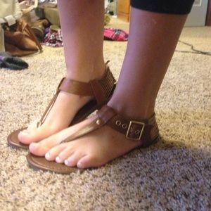 Brash Buckle Summer Sandals- Size 6.5