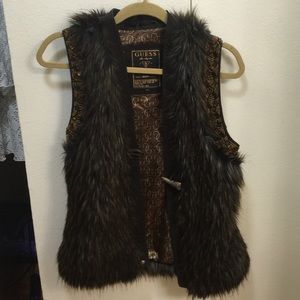 GUESS Faux Fur Vest GUESS Faux Fur Vest
