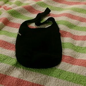 Small black knitted bag