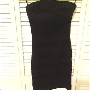 Forever 21 black chevron sequenced dress
