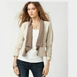 Linen Blazer w/ drapey lapel
