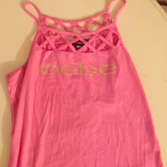 Bebe pink tank top