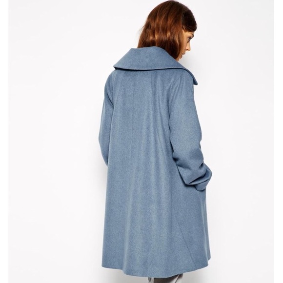 💛sale! ASOS brushed wool coat - Picture 2 of 6
