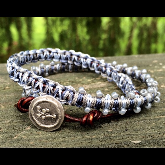 Macrame Double Wrap Bracelet - Boho Jewelry