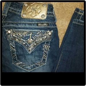 Miss Me signature ankle skinny jeans