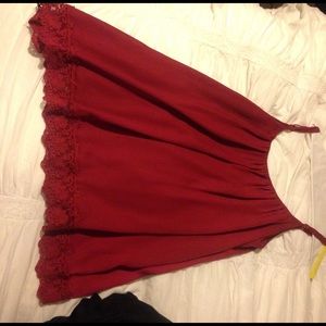 Maroon Tobi dress