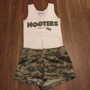 Authentic military Hooter's uniform.