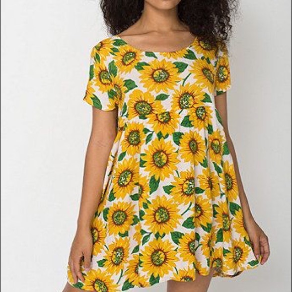 American apparel sunflower dress