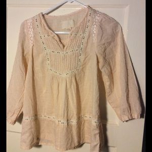 Super cute boho lace hippie top